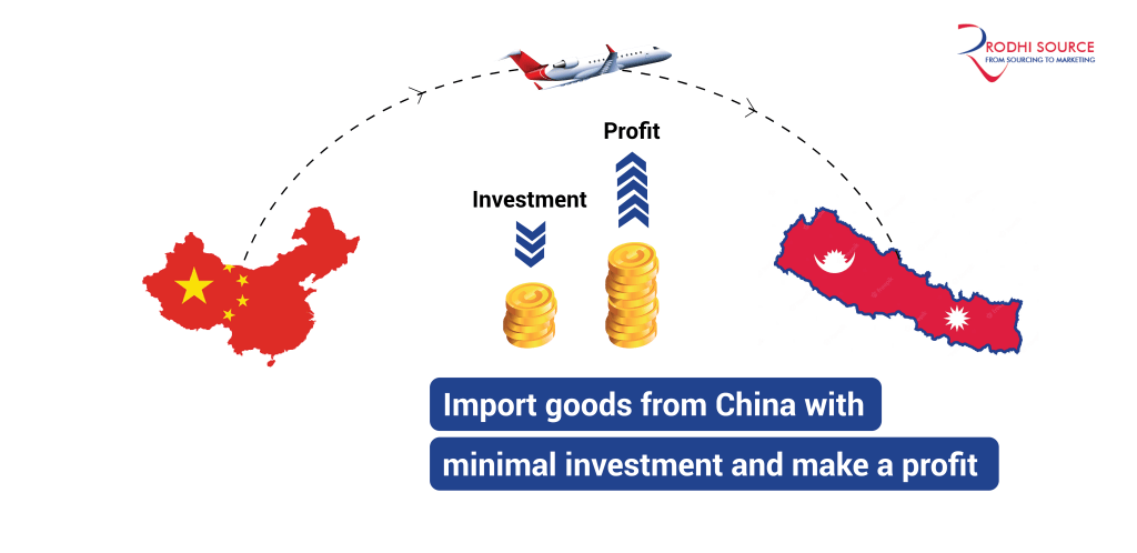 How to import goods from China with minimal investment and make a profit in Nepal?